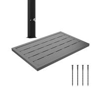 FIVMEN Elemento da pavimento in plastica per doccia solare, doccia da giardino, doccia esterna, antiscivolo, protezione UV, per doccia da piscina, scala per piscina, 100 x 65 x 4 cm