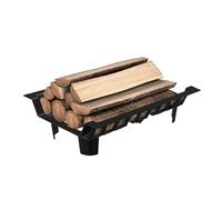 FIVMEN Griglia per camino e stufa, inserto per camino con griglia e piedi, griglia per legna da ardere, supporto in legno fino a 50 kg, per interni ed esterni, 31 x 46 x 13 cm