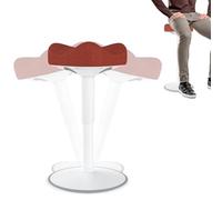 FIVMEN Sgabello ergonomico regolabile in altezza, 57-82 cm, sgabello da ufficio, con effetto oscillante, per la casa e l'ufficio, arancione