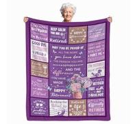 Fiwbnasz Regalo di pensionamento per donna, regalo di pensione felice per donne e uomini 2025, divertente coperta in pensione per donne, divertente regalo di addio per colleghi, regalo di addio per