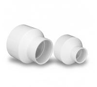 Fiwochic 2 pezzi 10,2 x 5,1 cm 10,2 x 15,2 cm PVC DWV riduttore adattatore (presa x presa) Schedule 40 Slip Riduttore Raccordi per tubi idraulici domestici