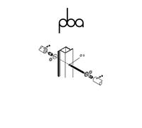 FIX.710.000D.B2 PBA - Kit di fissaggio contrapposto per legno alluminio PVC | Programma IT - YOD - 200Q - 200E - 200 - M18 - 300 - PVD