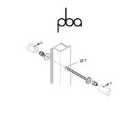 FIX.720.000I.B2 PBA - Kit di fissaggio contrapposto per legno alluminio PVC | Programma: 200P - 200