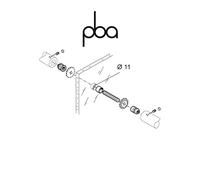 FIX.820.000I.B2 PBA - Kit di fissaggio contrapposto per vetro | Programma: 200P - 200