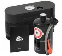 Fix&Go AIR Kit Riparazione Pneumatici Auto con Compressore Aria Portatile 12V, Kit Gonfiaggio e Ripara Gomme Forate, Sigillante Ecologico Safe TPMS, Qualità Svizzera Approvato OEM per Auto e SUV