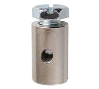 FIX NIPPEL Nipplo per vite Ø foro 4,5 mm, ottone nichelato