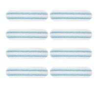 Fixbetter 8 Pezzi Panni Ricambio per Vileda H2PrO Flat Mop, per O-Cedar H2PrO Flat Mop, Lavabili e Riutilizzabili Mop Pad Accessori di Ricambio