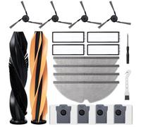 Fixbetter Set di accessori per Dreame D20 Pro Plus robot aspirapolvere. 2 spazzole principali, 4 filtri Hepa, 4 cuscinetti tergicristalli, 4 spazzole laterali, 4 sacchetti per la polvere, 1 spazzola