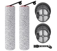 Fixbetter Spazzole a Rullo e Filtro HEPA Ricambi per Dreame H14 AE / H14 / H14 Pro / H14 Dual Aspirapolvere Lavapavimenti (2 Spazzole a Rullo + 2 Filtri HEPA + 1 Spazzola di Pulizia)