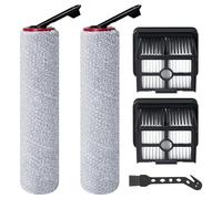 Fixbetter Spazzole a Rullo e Filtro HEPA Ricambi per DREAME H15 Pro / H15 Mix / H12 Pro FlexReach Aspirapolvere Lavapavimenti (2 Spazzole a Rullo + 2 Filtri HEPA + 1 Spazzola di Pulizia)