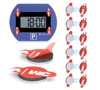 FIXCHORD 12 Pezzi di Cuscinetti magnetici unilaterali di Ricambio compatibili con Needit Park Lite, Pad Adesivi per Disco Elettronico per Parcheggio, Pad per Parcometro per Parabrezza