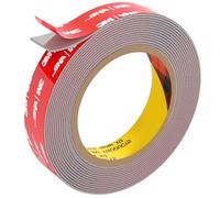 FIXCHORD 3M Nastro Biadesivo Extra Forte, Nastro Adesivo di Montaggio Forte e Impermeabile per Strisce Luminose a LED, Auto, Decorazioni per Casa e Ufficio, Grigio (15.4FT×0.78IN)