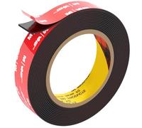 FIXCHORD 3M Nastro Biadesivo Extra Forte, Nastro Adesivo di Montaggio Forte e Impermeabile per Strisce Luminose a LED, Auto, Decorazioni per Casa e Ufficio, Nero (15.4FT×0.78IN)