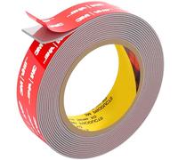 FIXCHORD 3M Nastro Biadesivo Extra Forte, Nastro Adesivo di Montaggio Forte e Impermeabile per Strisce Luminose a LED, Auto, Decorazioni per Casa e Ufficio, Nero (15.4FT×0.98IN)