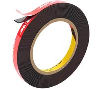 FIXCHORD 3M Nastro Biadesivo Extra Forte, Nastro Adesivo di Montaggio Forte e Impermeabile per Strisce Luminose a LED, Auto, Decorazioni per Casa e Ufficio, Nero (15.4FT×0.39IN)