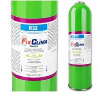 FixClima R32 - Refrigerante PlusOil - Ricarica per condizionatori domestici - Gas di ricambio per split e Mobile AC - Facile da usare, migliore capacità di raffreddamento, rispettoso del clima - 400 g