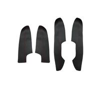 FIXCOR 4 Pezzi Rivestimento Protettivo In Pelle Per Braccioli Interni Auto Per Nissan Per X-Trail E Per Rogue 2014 2015 2016 2017 2018(Black-red line)