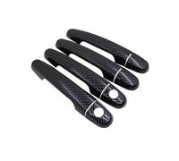 FIXCOR Accessori Auto Per Toyota Per Corolla E140 E150 2007 2008 2009 2010 2011 2012 2013 Adesivo Per Maniglia Della Portiera In Fibra Di Carbonio Nera(Handle 2 Keyhole)