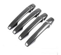 FIXCOR Auto In Fibra Di Carbonio Maniglia Della Porta Copertura Pad Adesivo Overlay Styling Per Subaru Per Forester SJ 2013 2014 2015 2016 2017 2018 (B)