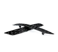 FIXCOR Blocchi Fari Posteriori Auto per VW per Golf 7.5 GTI R 2017 2018 2019 2020 Set di Inserti Catarifrangenti per Paraurti Posteriore Nero Lucido