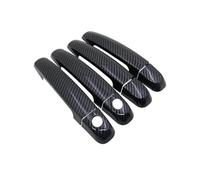 FIXCOR Copri Maniglia Porta Per Suzuki Per Swift Per Maruti Per DZire 2005 2006 2004~2015 2008 2009 2010 2011 Accessori Auto In Fibra Di Carbonio Nera(2 Keyhole No Button)