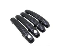 FIXCOR Fibra Di Carbonio Nera Per Suzuki Per Ertiga 2012 2013 2014 2015 2016 2017 2018 Auto Door Handle Cover Sticker Decoration Car Accessorie(2 Keyhole No Button)