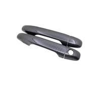 FIXCOR Fibra Di Carbonio Nera Per Toyota IQ AJ10 10 2008 2009 2010 2011 2012 2013 2014 2015 Copri Maniglia Portiera Accessori Auto(No Keyless Entry)