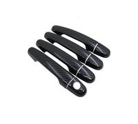 FIXCOR Fibra Di Carbonio Nera Per Toyota Per Corolla E120 E130 2000 2001 2002 2003 2004 2005 2006 Adesivo Per Copri Maniglia Portiera Accessori Auto(Handle 1 Keyhole)