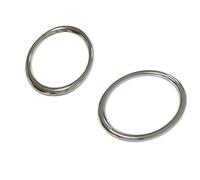 FIXCOR Griglia Fendinebbia per A-UDI Q3 2012 2013 2014 2015 Chrome Paraurti Anteriore Fendinebbia Luce Telaio Anello Cerchio Copertura Trim Accessori Esterni Kit