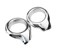 FIXCOR Griglia Fendinebbia Per F&ord Per Ecosport 2013 2014 2015 2016 2017 Chrome Car Anteriore Fendinebbia Copertura Della Lampada Trim Adesivo Accessori