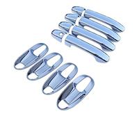 FIXCOR Per Mercedes Per Benz Per Vito W447 Per V-Class 2014-2020 In Fibra Carbonio Per Auto Maniglia Portiera Coperchio Ciotola Accessori Adesivi Styling (Silver handle-bowl)