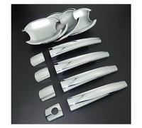 FIXCOR Per Peugeot 207 308 407 3008 Per Citroen C4 C6 Per Jumpy ABS Car Styling Chrome Side Door Handle Cover & Door Bowl Cover (Complete Set)
