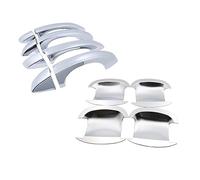 FIXCOR Per Skoda Per Fabia Mk4 2021 2022 Chrome Door Handle Cover Car Styling Accessori Decorazione Esterna Pellicola Protettiva Adesivo Creativo (Handle Bowl 4 Doors)