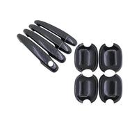 FIXCOR Per Toyota Per Camry XV40 2007 2008 2009 2010 2011 Auto Door Handle Cover Sticker Nero Carbon Fiber Car Accessories(HandleBowl No Button)