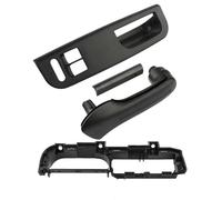 FIXCOR Per VW 2 Porte Per Jetta Per Bora Per Golf MK4 4 Pezzi Maniglia Di Presa Interna Per Porta Interruttore Lunetta E Staffa 3B1867171D 1J4867180A (Black set)