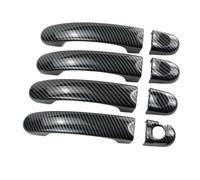 FIXCOR Per VW Per Amarok Pick-Up Per MK1 Caddy Per Multivan Per Transporter T5 T6 Per Caravelle Accessori Per Auto Maniglia Della Porta Trim Copertura (1 Hole Handle Carbon)