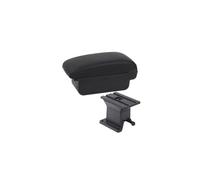 FIXCOR Scatola Bracciolo per Toyota IQ Bracciolo Interno per Auto Scatola Portaoggetti Centrale Accessori Auto Parti di Retrofit con USB Accessori per Auto(A Black Line No USB)