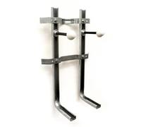 Fixeco Staffa per Sanitari Sospesi Universale Interasse 180 e 230mm in Acciaio Grigio con Spessore 2.0mm per WC e Bidet su Mattone Pieno