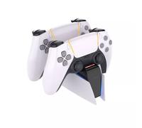 FIXED - Base di ricarica doppia per controller PS5 - Nero / Bianco - FIXPS5-DCC-BW