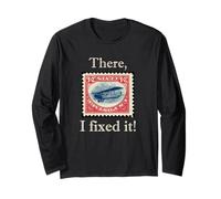 Fixed It Funny Inverted Jenny Stamp Collecting Collector Maglia a Manica