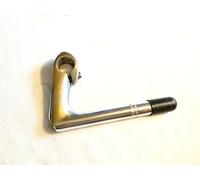 Fixed Singlespeed Classic - Attacco manubrio in due pezzi, 22,2 mm, 25,4 80 mm, colore: Argento