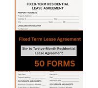 Fixed-Term Lease Agreement Form Book: Write-In Residential Rental Contract Templates for Landlords | Legal Lease Forms for Property Management & Tenant Agreements