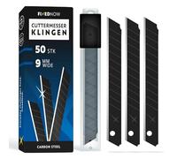 FixedNow 50 x Lame per nastri in acciaio al carbonio giapponese da 9 mm perfette per lavori artigianali per professionisti e hobbisti