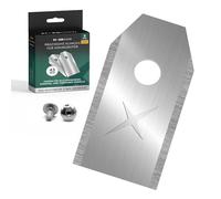 FixedNow Lame di ricambio [9 pezzi] extra lunghe 43 mm per robot tagliaerba compatibili con Husqvarna, Gardena, Yardforce, Ferrex, Mc Chulloch, set di forbici di ricambio in acciaio inossidabile con