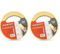 Fixency - 1x Nastro Carta Imbianchino (30 mm x 50 m) I Nastro Carta per Mascheratura, Verniciatura, Ristrutturare, Pitturare I Nastro di Carta Imbianchino I Colore: Giallo (Confezione da 2)
