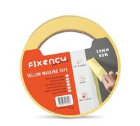 Fixency - 1x Nastro Carta Imbianchino (30 mm x 50 m) I Nastro Carta per Mascheratura, Verniciatura, Ristrutturare, Pitturare I Nastro di Carta Imbianchino I Colore: Giallo
