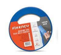 Fixency - 1x Nastro Carta Imbianchino (48 mm x 50 m) I Nastro Carta per Mascheratura, Verniciatura, Ristrutturare, Pitturare I Nastro di Carta Imbianchino I Colore: Blu