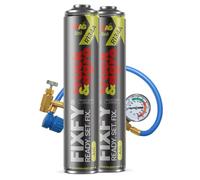 FIXFY Truck & Agro - Set 2 in 1 per grandi condizionatori d'aria - Sostituzione refrigerante R134a con olio e colorante UV - Ricarica autonoma del condizionatore d'aria in camion e macchine agricole