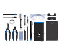 iFixit FixHub - Kit di attrezzi per saldatura, set completo, riscaldamento rapido portatile, spelafili, tagliafili, saldatura senza piombo, stecca, tappetino da lavoro