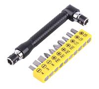 Fixinus Set di 10 punte per cacciavite a forma di L, chiave esagonale da 1/4", cacciavite a testa doppia, Torx per casa, garage, lavoratori edili